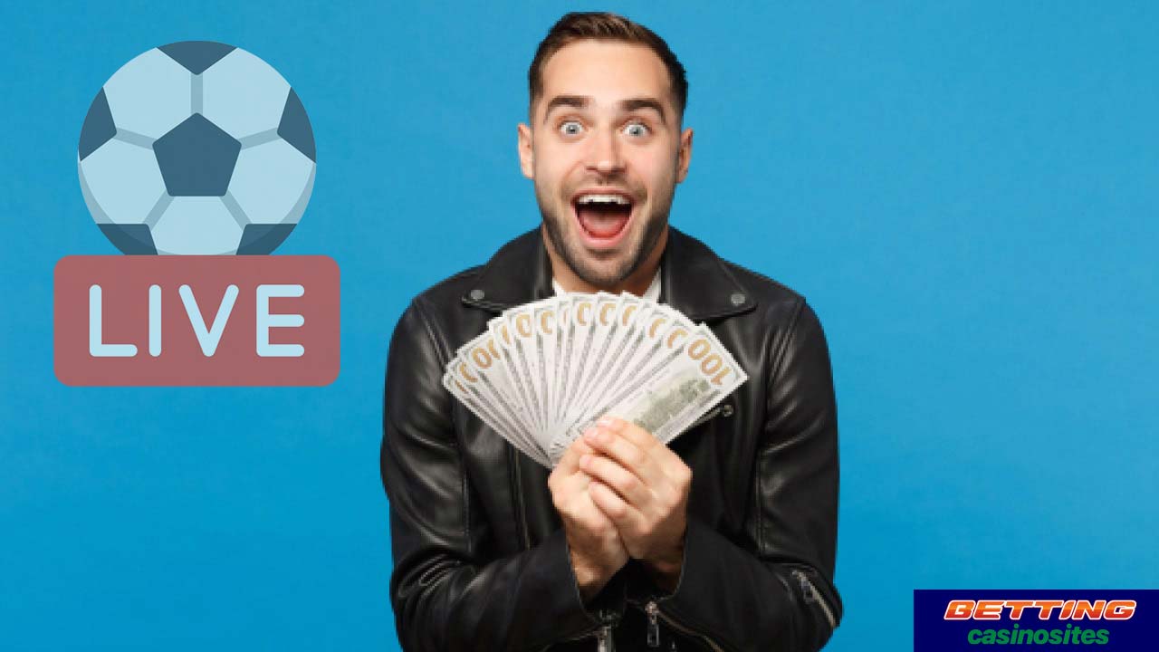 happy man won real money betting on sports online