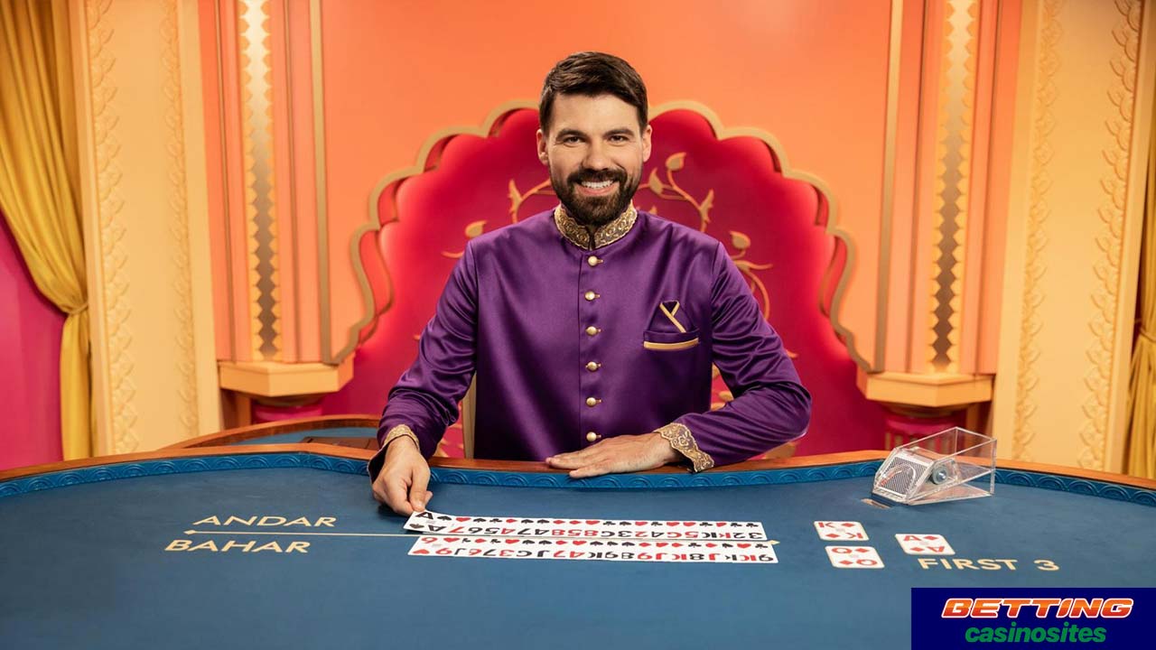 male andar bahar dealer in online casino studio