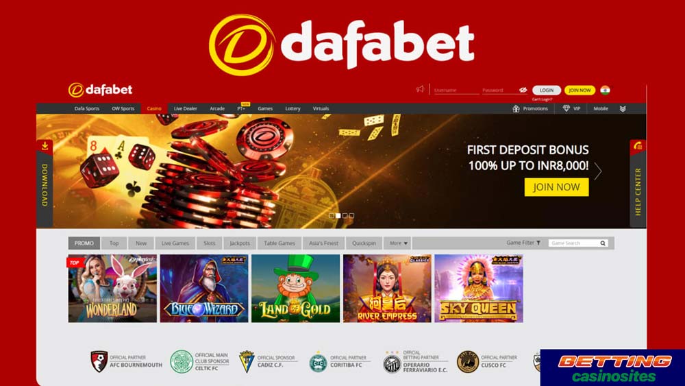 dafabet casino section bettingcasinosites.in