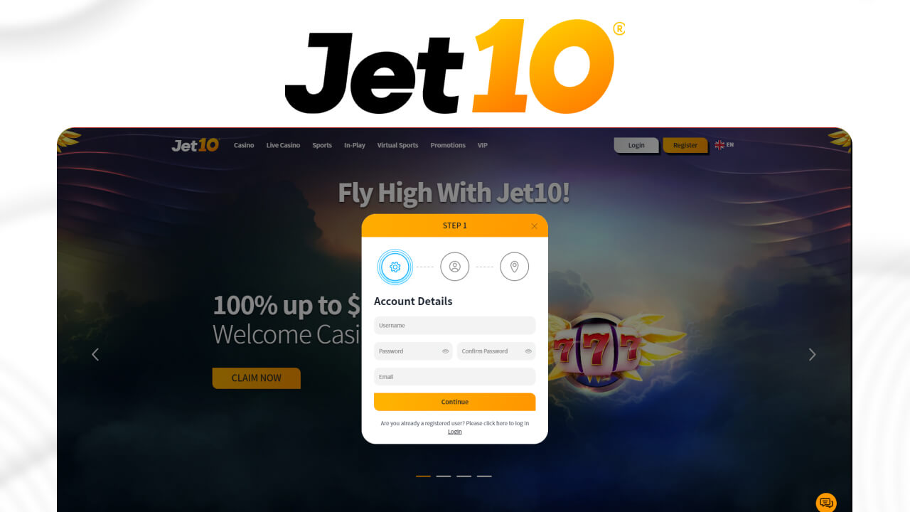 jet10 register