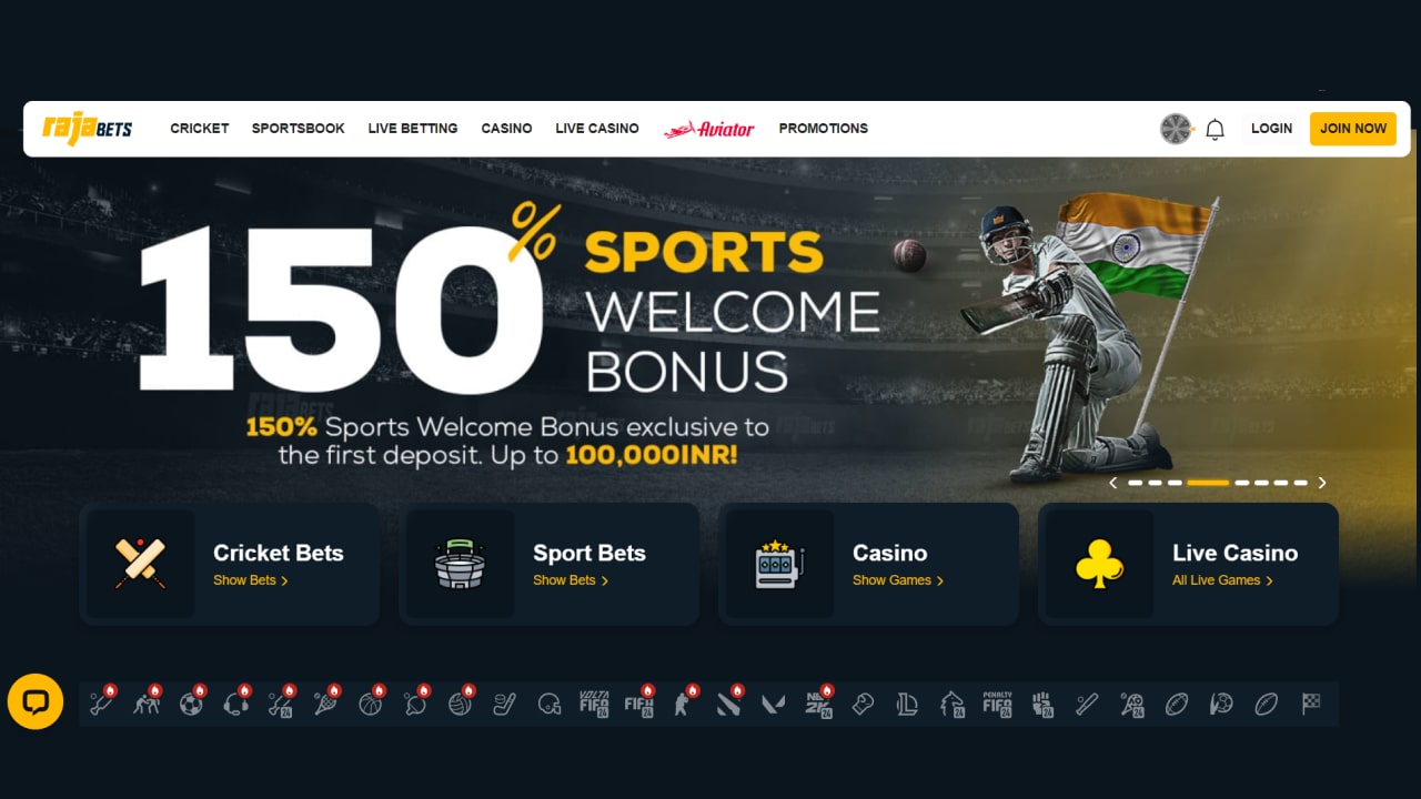 Rajabets betting site